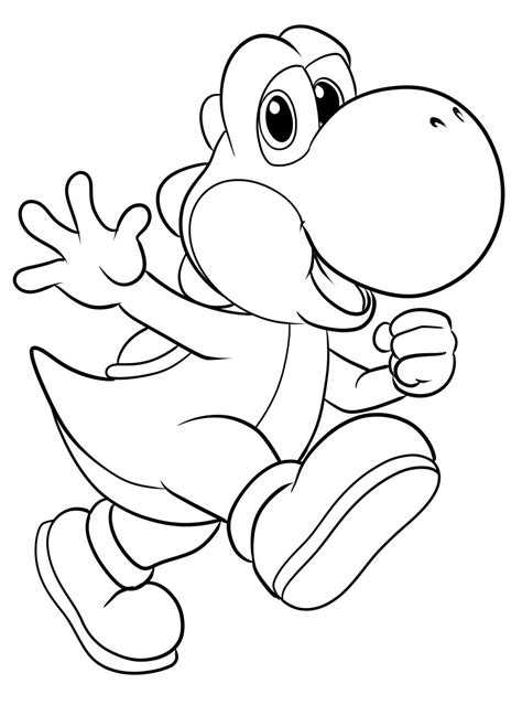 imagenes para colorear de yoshi|dibujo de yoshi para colorear.